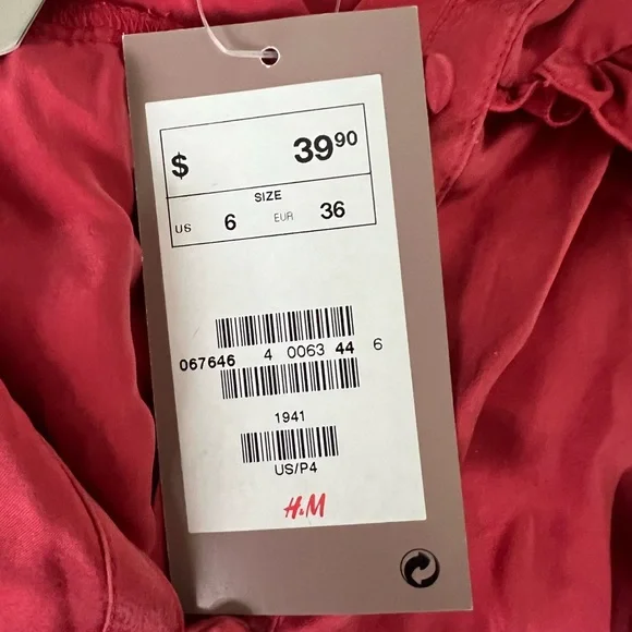 H&M Silk Short sleeve Blouse - Picture 4 of 7